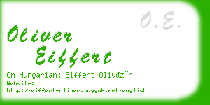 oliver eiffert business card